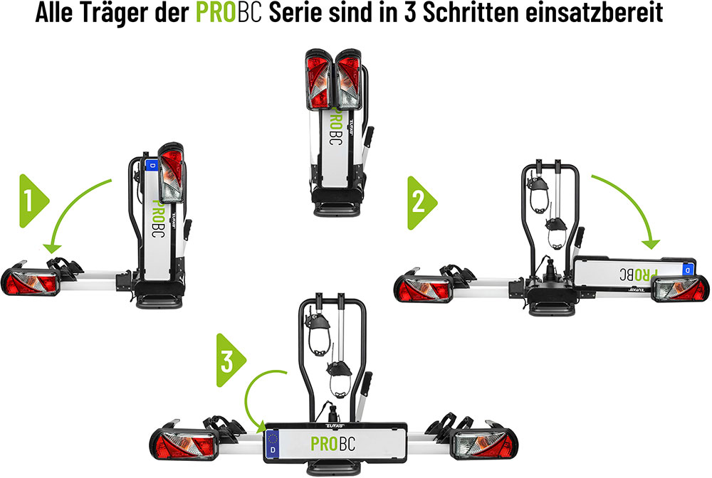 Eufab ProBC2+Fahrradträger für große Heckklappen – Bild 9