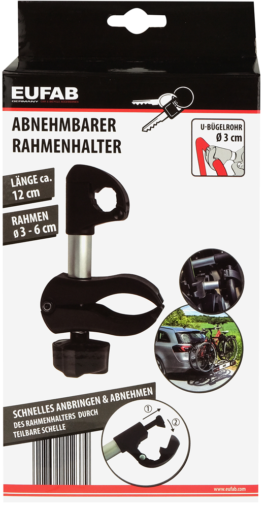Eufab Rahmenhalter abnehmbar Ø 30mm – Bild 3
